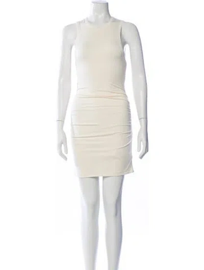 Pre-owned Éterne Crew Neck Mini Dress W/ Tags In Neutral