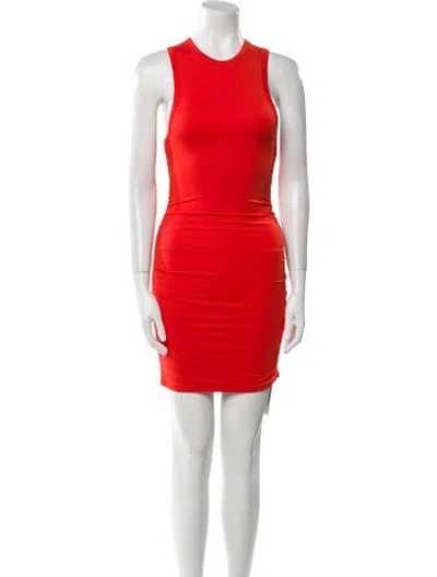 Pre-owned Éterne Crew Neck Mini Dress W/ Tags In Orange