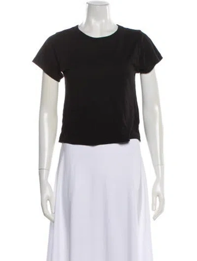 Pre-owned Éterne Crew Neck Short Sleeve T-shirt In Black