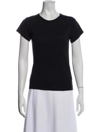 Pre-owned Éterne Crew Neck Short Sleeve T-shirt In Black