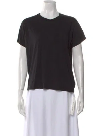 Pre-owned Éterne Crew Neck Short Sleeve T-shirt In Black