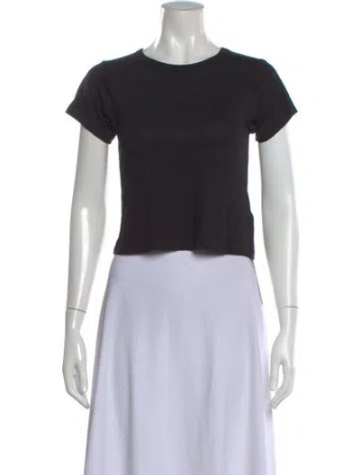 Pre-owned Éterne Crew Neck Short Sleeve T-shirt In Black