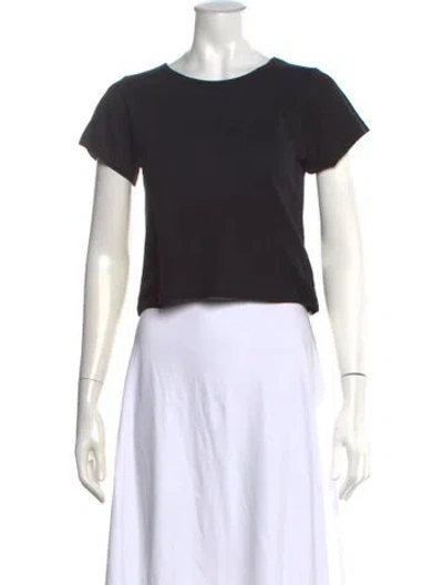 Pre-owned Éterne Crew Neck Short Sleeve T-shirt In Black