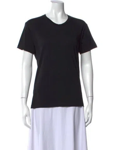 Pre-owned Éterne Crew Neck Short Sleeve T-shirt In Black