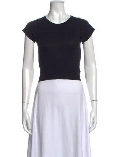 Pre-owned Éterne Crew Neck Short Sleeve T-shirt In Black