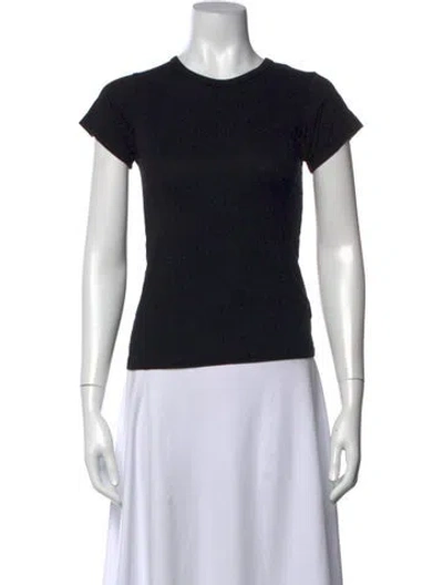 Pre-owned Éterne Crew Neck Short Sleeve T-shirt In Black