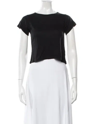 Pre-owned Éterne Crew Neck Short Sleeve T-shirt In Black