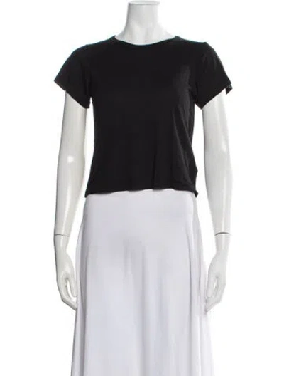 Pre-owned Éterne Crew Neck Short Sleeve T-shirt In Black