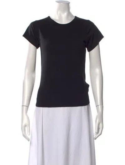 Pre-owned Éterne Crew Neck Short Sleeve T-shirt In Black