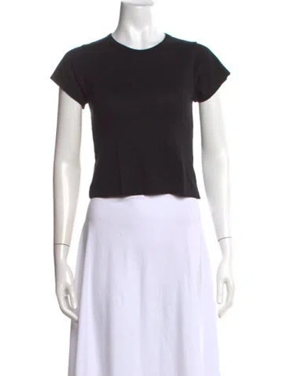 Pre-owned Éterne Crew Neck Short Sleeve T-shirt In Black