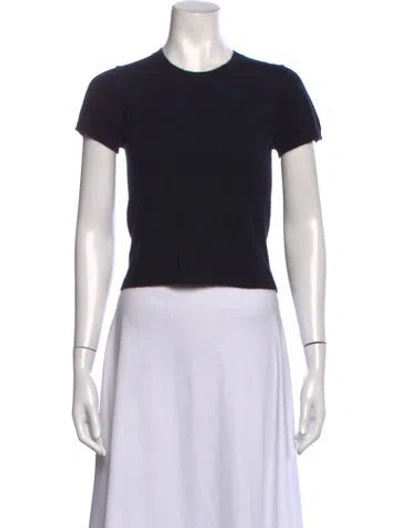 Pre-owned Éterne Crew Neck Short Sleeve T-shirt In Black