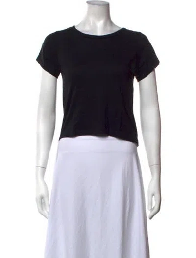 Pre-owned Éterne Crew Neck Short Sleeve T-shirt In Black