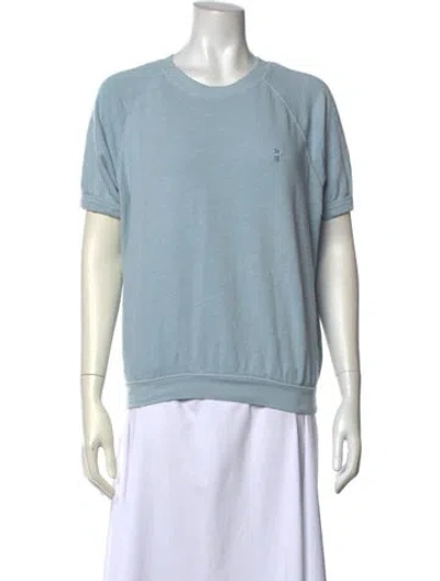 Pre-owned Éterne Crew Neck Short Sleeve T-shirt In Blue