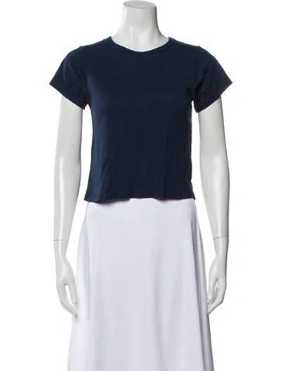 Pre-owned Éterne Crew Neck Short Sleeve T-shirt In Blue