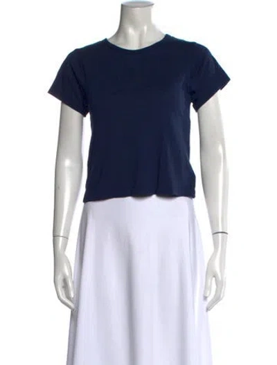 Pre-owned Éterne Crew Neck Short Sleeve T-shirt In Blue