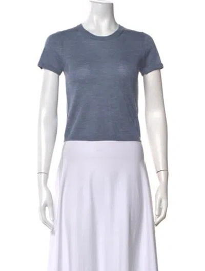 Pre-owned Éterne Crew Neck Short Sleeve T-shirt In Blue