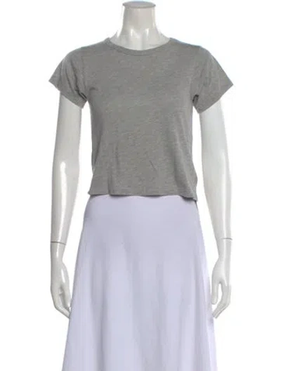 Pre-owned Éterne Crew Neck Short Sleeve T-shirt In Gray