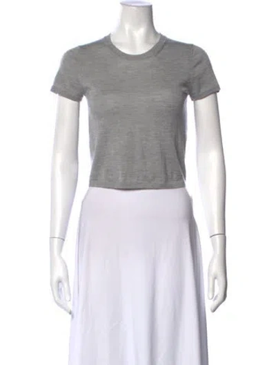 Pre-owned Éterne Crew Neck Short Sleeve T-shirt In Grey