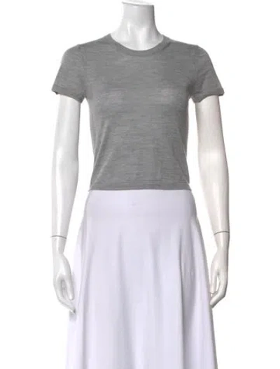 Pre-owned Éterne Crew Neck Short Sleeve T-shirt In Grey