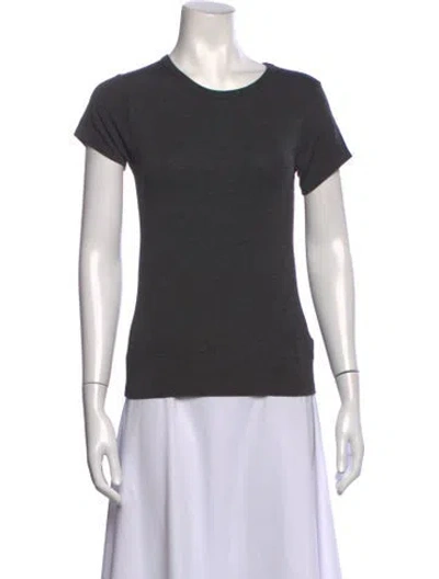 Pre-owned Éterne Crew Neck Short Sleeve T-shirt In Grey