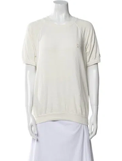 Pre-owned Éterne Crew Neck Short Sleeve T-shirt In Neutral