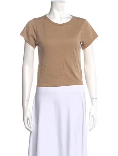 Pre-owned Éterne Crew Neck Short Sleeve T-shirt In Neutral
