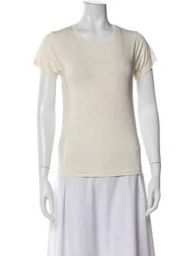 Pre-owned Éterne Crew Neck Short Sleeve T-shirt In Neutral
