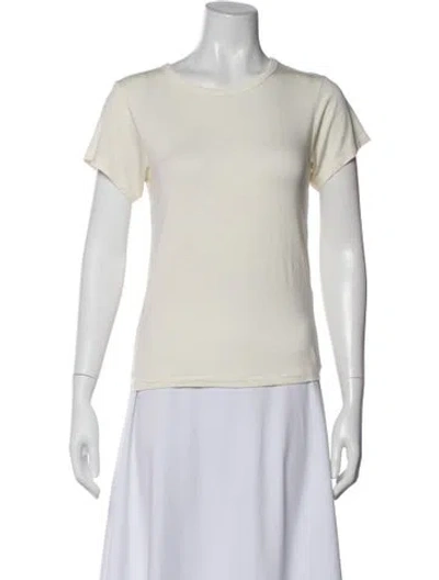 Pre-owned Éterne Crew Neck Short Sleeve T-shirt In Neutral