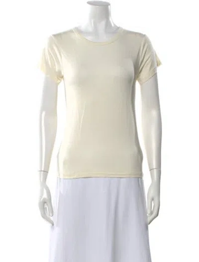 Pre-owned Éterne Crew Neck Short Sleeve T-shirt In Neutral