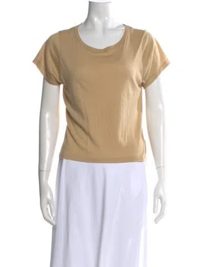 Pre-owned Éterne Crew Neck Short Sleeve T-shirt In Neutrals