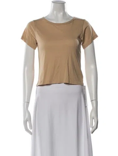 Pre-owned Éterne Crew Neck Short Sleeve T-shirt In Neutrals
