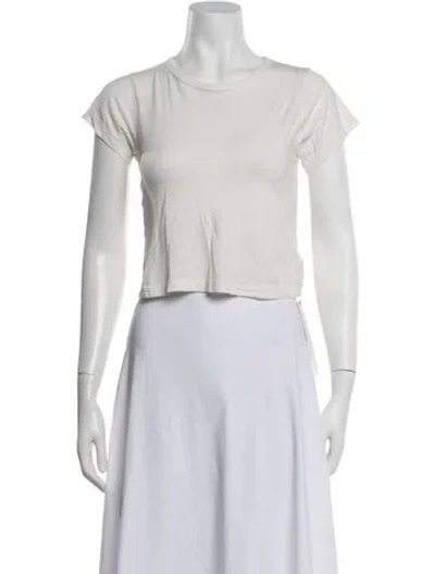Pre-owned Éterne Crew Neck Short Sleeve T-shirt In Neutrals