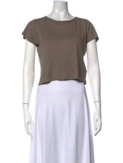 Pre-owned Éterne Crew Neck Short Sleeve T-shirt In Neutrals