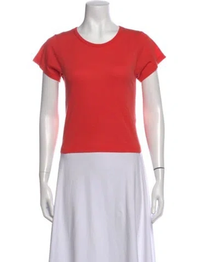 Pre-owned Éterne Crew Neck Short Sleeve T-shirt In Orange