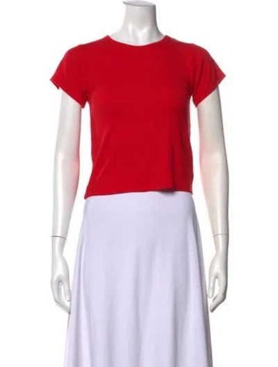 Pre-owned Éterne Crew Neck Short Sleeve T-shirt In Red