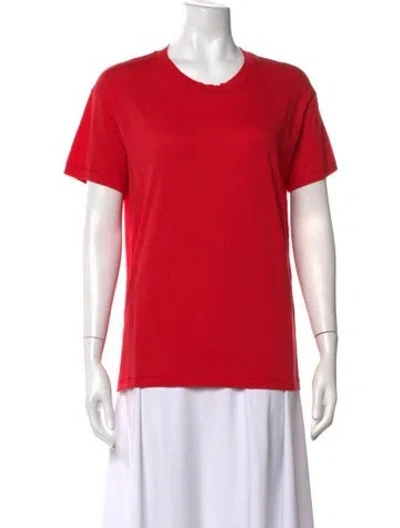 Pre-owned Éterne Crew Neck Short Sleeve T-shirt In Red