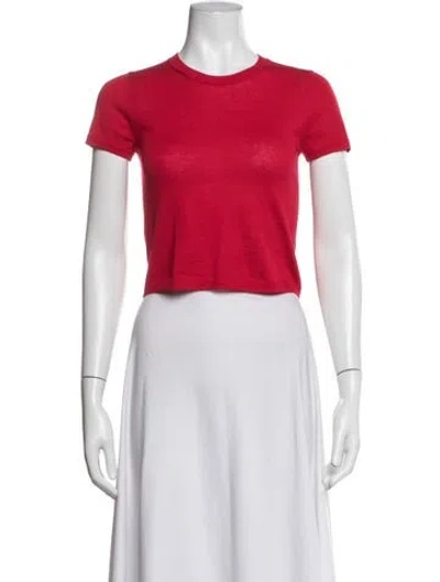 Pre-owned Éterne Crew Neck Short Sleeve T-shirt In Red