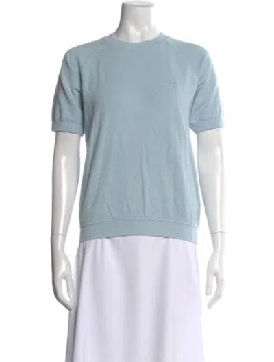 Pre-owned Éterne Crew Neck Short Sleeve T-shirt W/ Tags In Blue