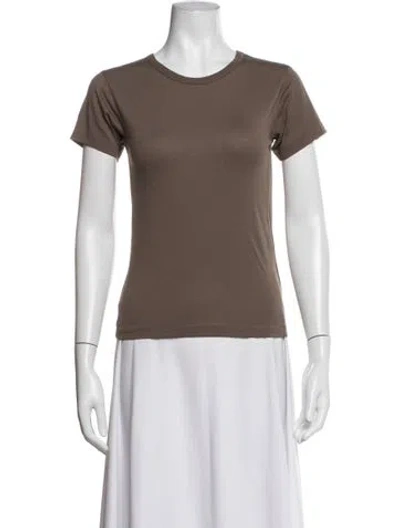 Pre-owned Éterne Crew Neck Short Sleeve T-shirt W/ Tags In Brown