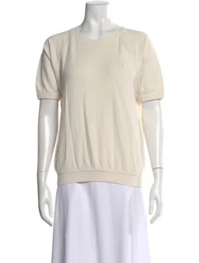 Pre-owned Éterne Crew Neck Short Sleeve T-shirt W/ Tags In Neutral