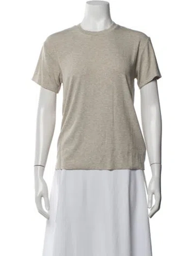 Pre-owned Éterne Crew Neck Short Sleeve T-shirt W/ Tags In Neutrals