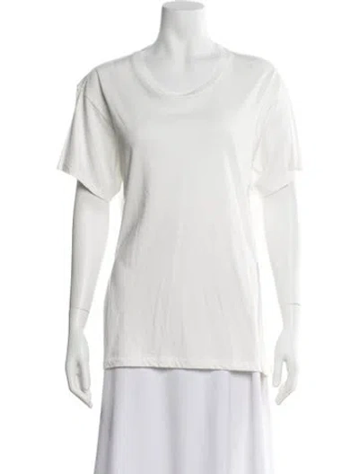 Pre-owned Éterne Crew Neck Short Sleeve T-shirt W/ Tags In White