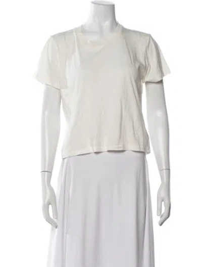 Pre-owned Éterne Crew Neck Short Sleeve T-shirt W/ Tags In White