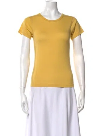 Pre-owned Éterne Crew Neck Short Sleeve T-shirt W/ Tags In Yellow