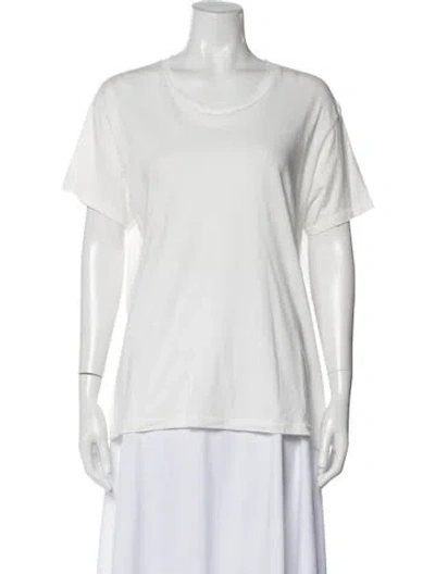 Pre-owned Éterne Crew Neck Short Sleeve T-shirt In White