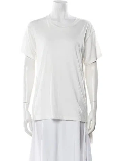 Pre-owned Éterne Crew Neck Short Sleeve T-shirt In White