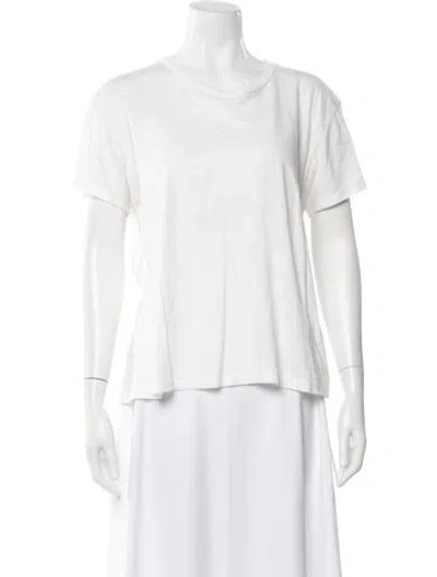 Pre-owned Éterne Crew Neck Short Sleeve T-shirt In White