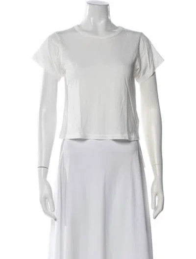 Pre-owned Éterne Crew Neck Short Sleeve T-shirt In White