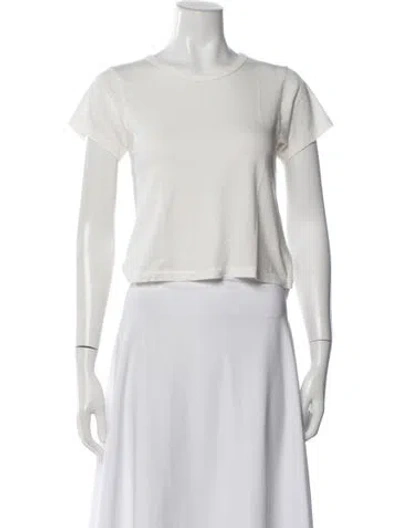 Pre-owned Éterne Crew Neck Short Sleeve T-shirt In White
