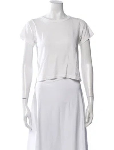 Pre-owned Éterne Crew Neck Short Sleeve T-shirt In White